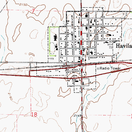 Topographic Map of Farmers Co - Operative Grain Elevator Number 1, KS
