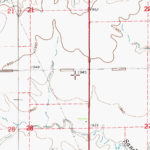Topographic Map of Kanza Co - Operative Association Grain Elevator Number 7, KS