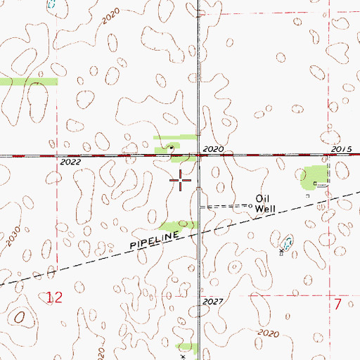 Topographic Map of Kanza Co - Operative Association Grain Elevator Number 2, KS