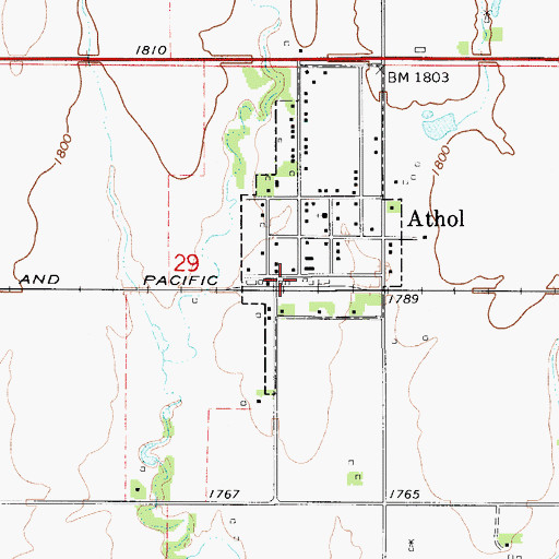Topographic Map of Central Plains Co - Operative Grain Elevator Number 2, KS