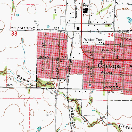 Topographic Map of Bartlett Co - Operative Association Grain Elevator Number 2, KS