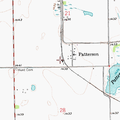 Topographic Map of Team Marketing Alliance Grain Elevator Number 32, KS
