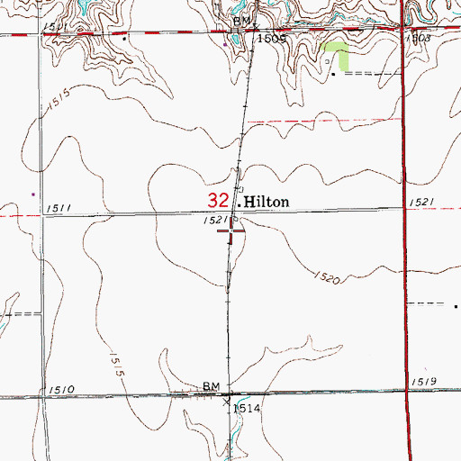 Topographic Map of Team Marketing Alliance Grain Elevator Number 20, KS