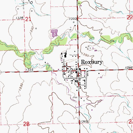 Topographic Map of Team Marketing Alliance Grain Elevator Number 34, KS