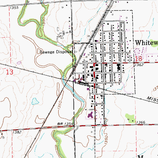 Topographic Map of Team Marketing Alliance Grain Elevator Number 37, KS