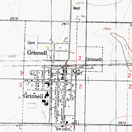 Topographic Map of Frontier Agricultural Grain Elevator Number 6, KS