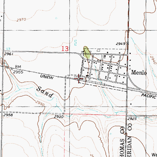 Topographic Map of Frontier Agricultural Grain Elevator Number 7, KS