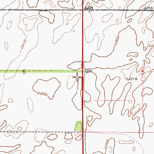 Topographic Map of Stotts Grain Grain Elevator Number 1, KS