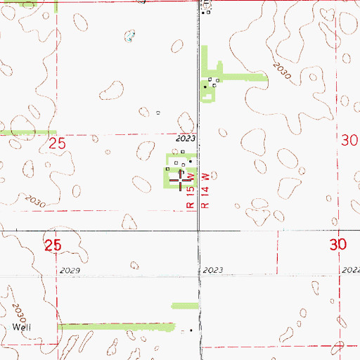 Topographic Map of Stotts Grain Grain Elevator Number 2, KS