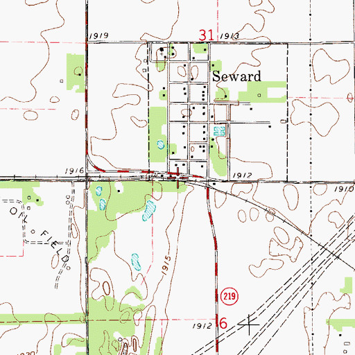 Topographic Map of Great Bend Co - Operative Association Grain Elevator Number 5, KS