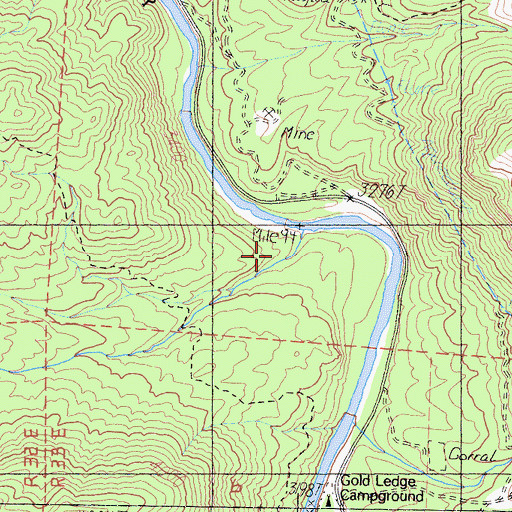 Topographic Map of Ant Canyon, CA