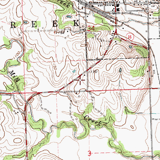 Topographic Map of Farmers Co - Operative Association Grain Elevator Number 4, KS