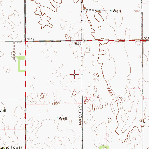 Topographic Map of Team Marketing Alliance Grain Elevator Number 47, KS