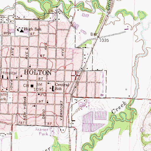 Topographic Map of Jackson Farmers Grain Elevator Number 1, KS