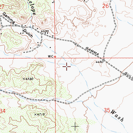Topographic Map of Antelope Creek, CA
