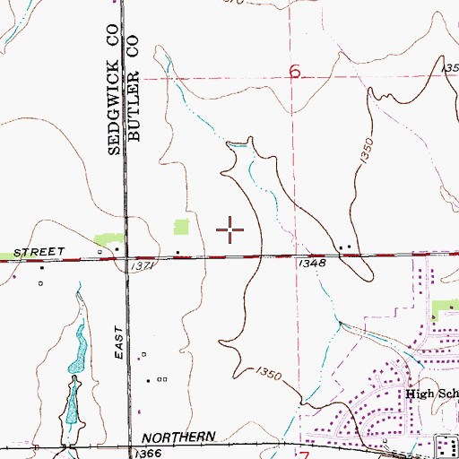 Topographic Map of Kansas Medical Center, KS