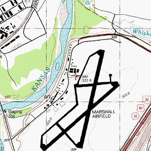 Topographic Map of Fort Riley Fire Department Station 3, KS