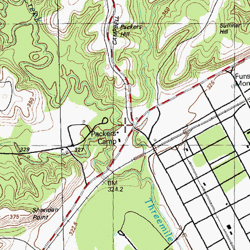 Topographic Map of Fort Riley Fire Department Station 4, KS