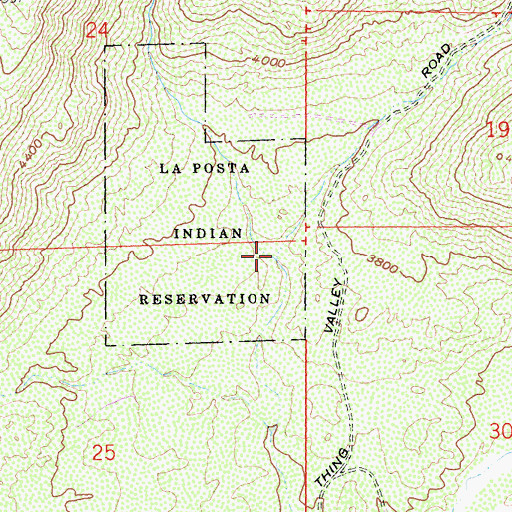 Topographic Map of Antone Canyon, CA