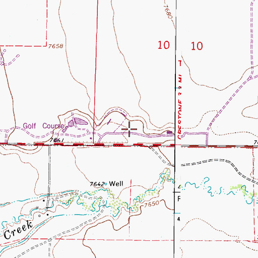 Topographic Map of Baca Grande Emergency Medical Services, CO
