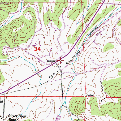 Topographic Map of Northeast Teller County Fire Protection District Station 3, CO
