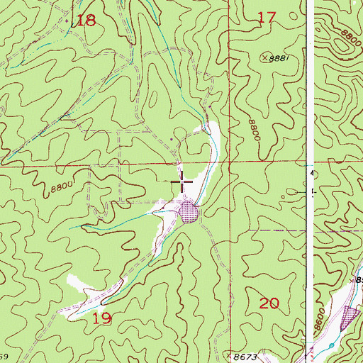 Topographic Map of Mountain Communities Fire Protection District Station 3 Lutheran Valley, CO