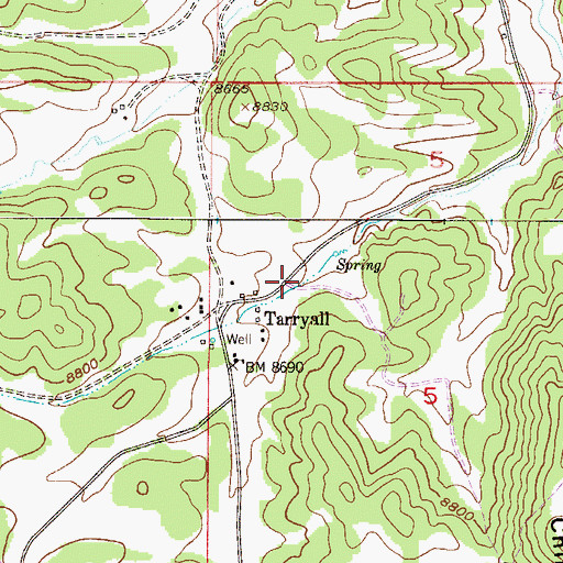 Topographic Map of Lake George Fire Protection District Station 4, CO