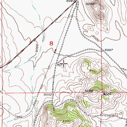 Topographic Map of Hartsel Fire Protection District Station 3, CO
