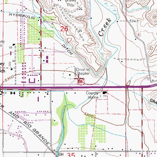 Topographic Map of American Medical Response, CO