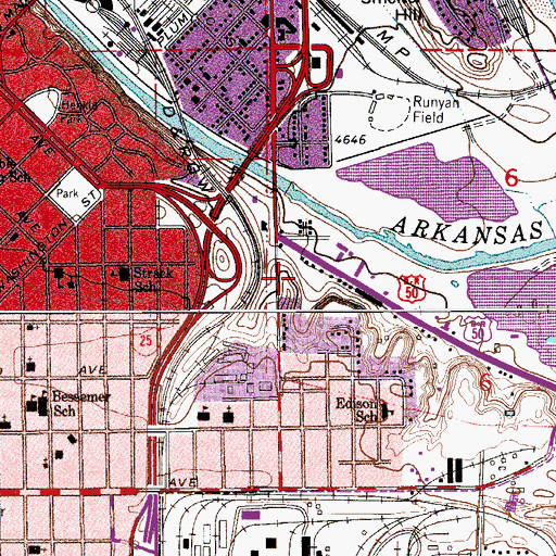 Topographic Map of American Medical Response Pueblo, CO