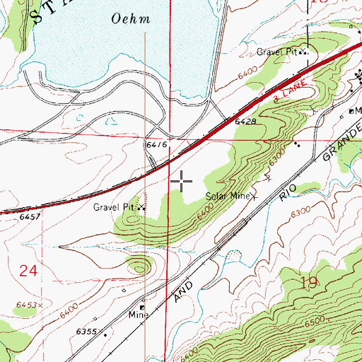 Topographic Map of Spanish Peaks Regional Health Center, CO