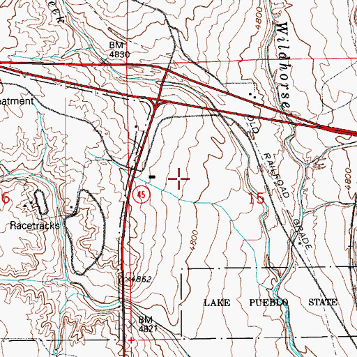 Topographic Map of Southern Colorado Clinic Urgent Care, CO