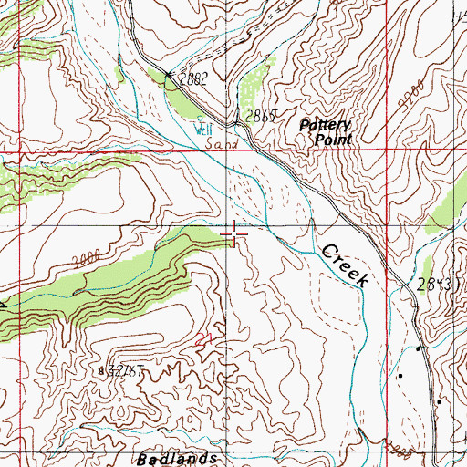 Topographic Map of Bull Canyon, AZ
