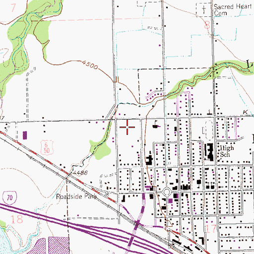 Topographic Map of Family Health West Hospital, CO