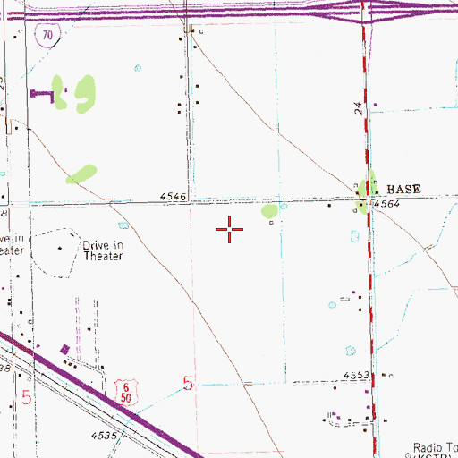 Topographic Map of Community Hospital, CO