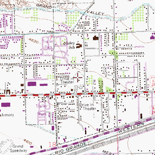 Topographic Map of Colorado West Regional Mental Health Psychiatric Hospital, CO