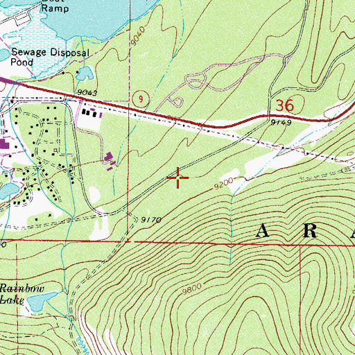 Topographic Map of Saint Anthony Summit Medical Center, CO