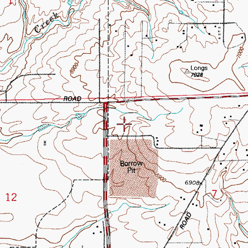 Topographic Map of Saint Francis Medical Center, CO