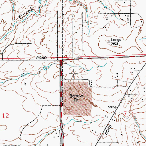 Topographic Map of Select Long Term Care Hospital Colorado Springs, CO