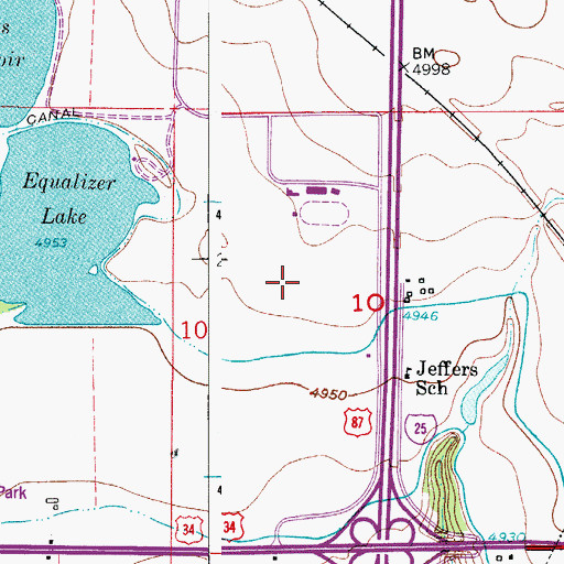Topographic Map of Medical Center of the Rockies, CO