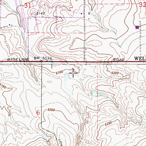 Topographic Map of Buffalo Ridge Medical Center, CO