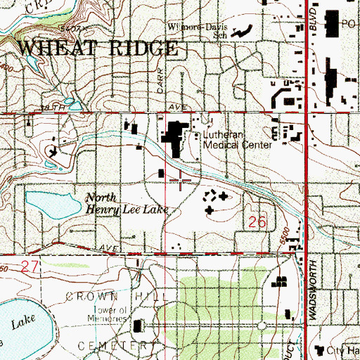 Topographic Map of Children's Hospital Colorado Specialty Care Suite 230, CO