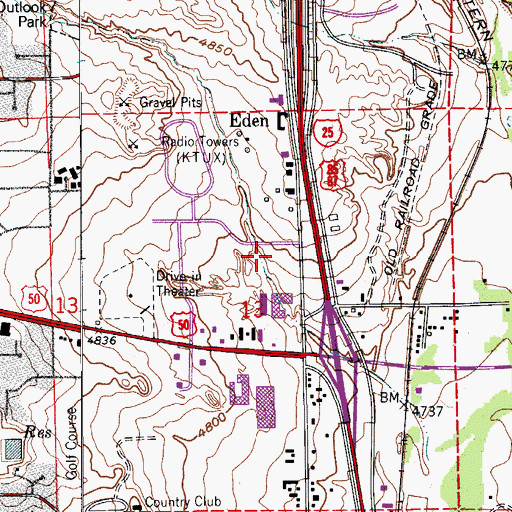 Topographic Map of Children's Hospital Colorado Therapy Care Pueblo, CO