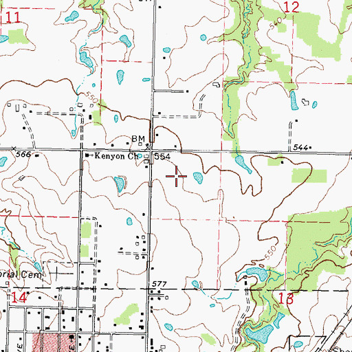 Topographic Map of Eastar Health System - East Campus, OK
