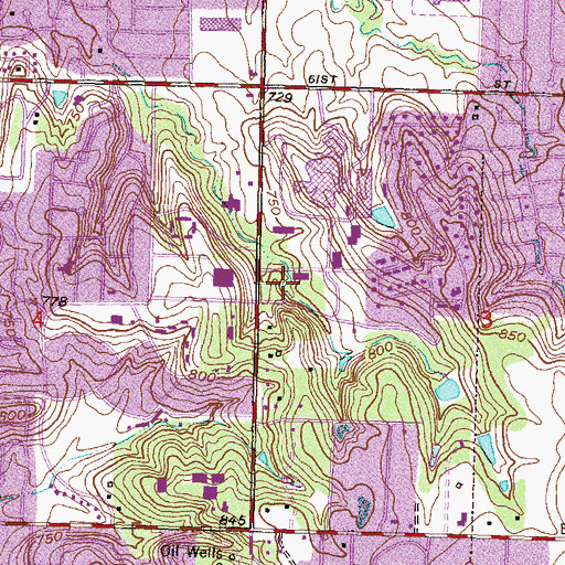 Topographic Map of Select Specialty Hospital Tulsa, OK