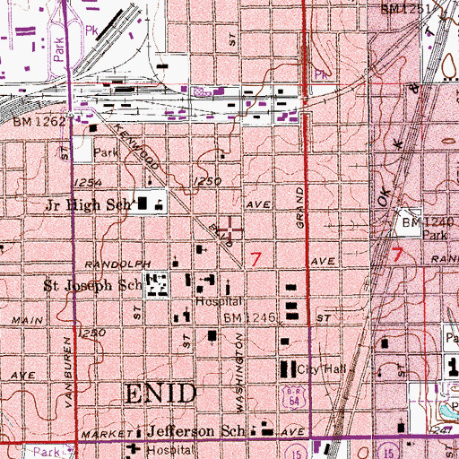 Topographic Map of Life Emergency Medical Services, OK