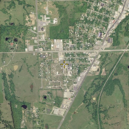 Aerial/Satellite Image of Atoka County Ambulance, OK