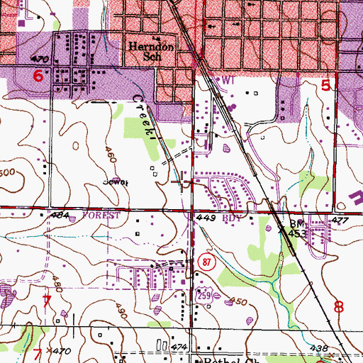 Topographic Map of McCurtain County Emergency Medical Services Dispatch Station, OK