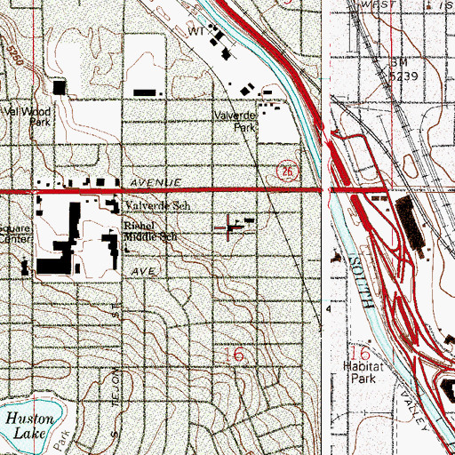 Topographic Map of Saint Rose of Lima Catholic School, CO