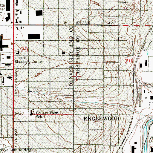 Topographic Map of Colorado's Finest Alternative High School, CO